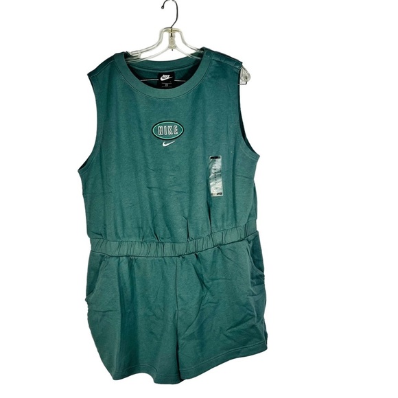 Nike Pants - 𝅺nike Sage Green Sportswear Varsity Shorts Romper DH328387 Hasta Plus Size 1X